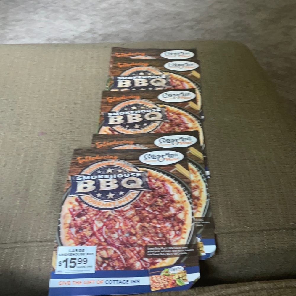 Five Cottage Inn Pizza coupons.